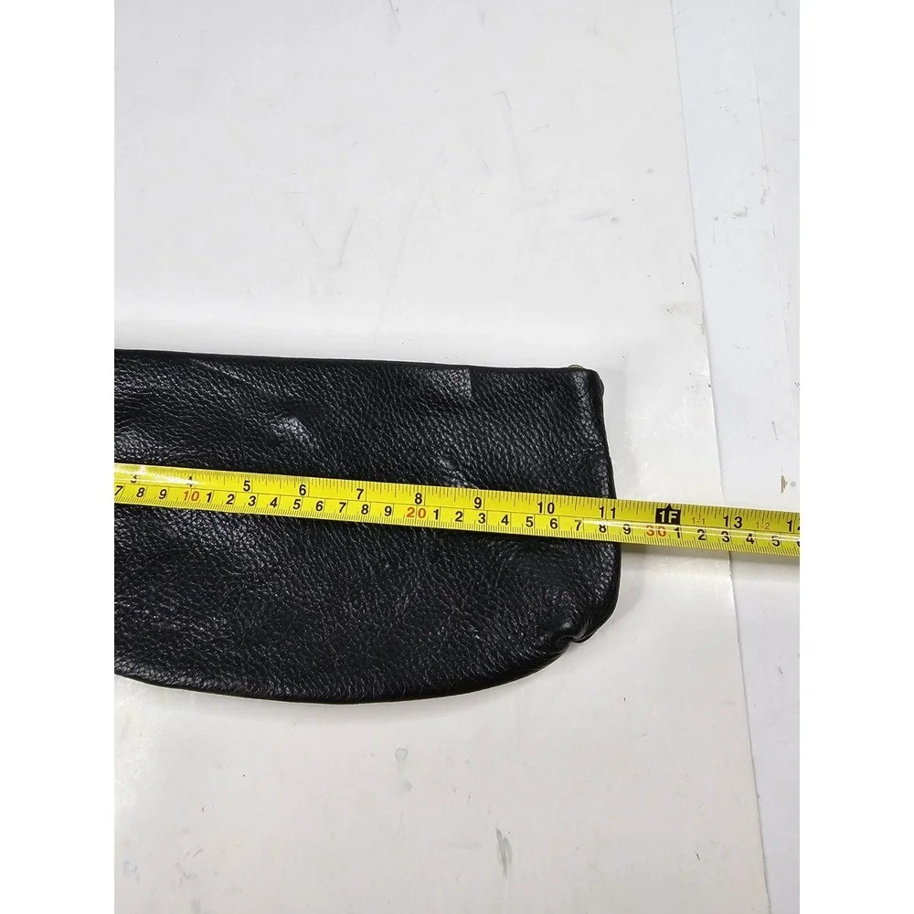 Women's Pebble Grain Continental‎ Clutch Wallet Black Vintage Hong Kong Cocktail
